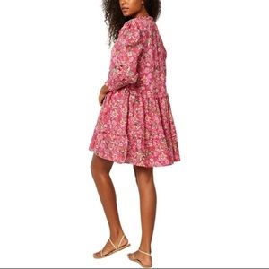 Misa  Los Angeles Maya Mini Dress Falaise Floral Color: Pink Size XL